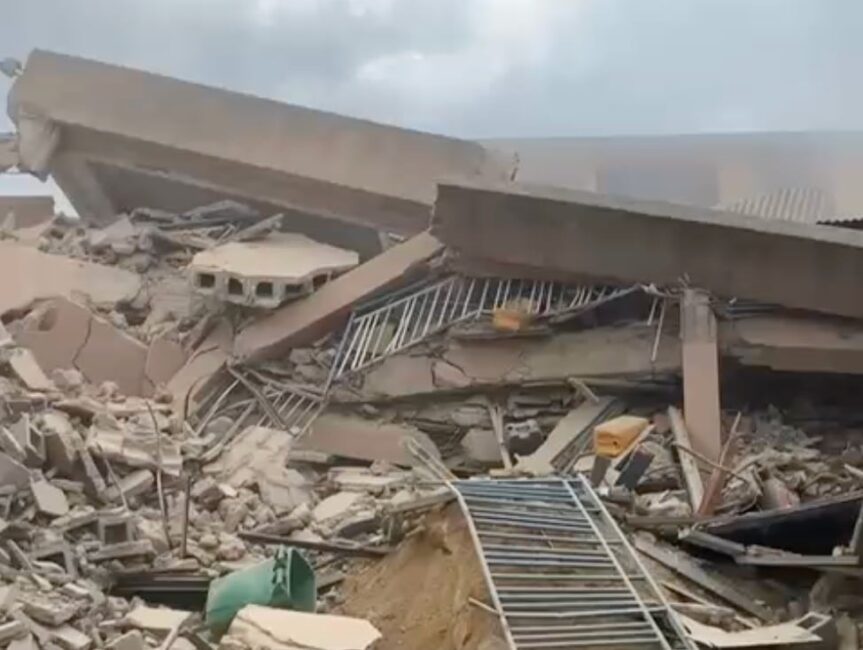 4-Storey School Building Collapsed in Lagos