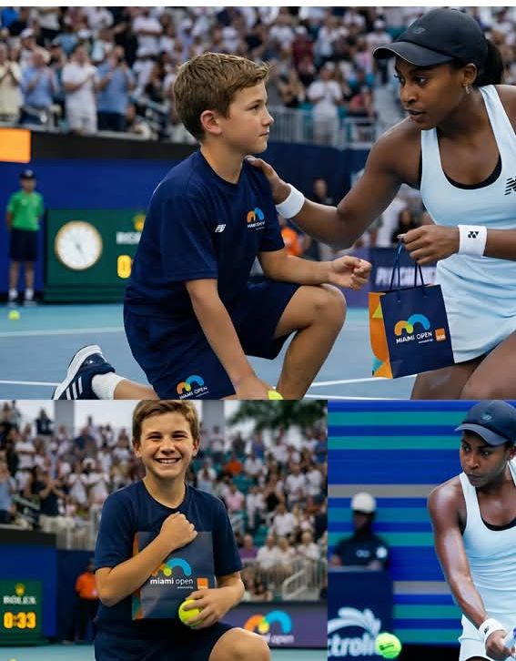 Coco Gauff Spends Special Time With A Ballboy