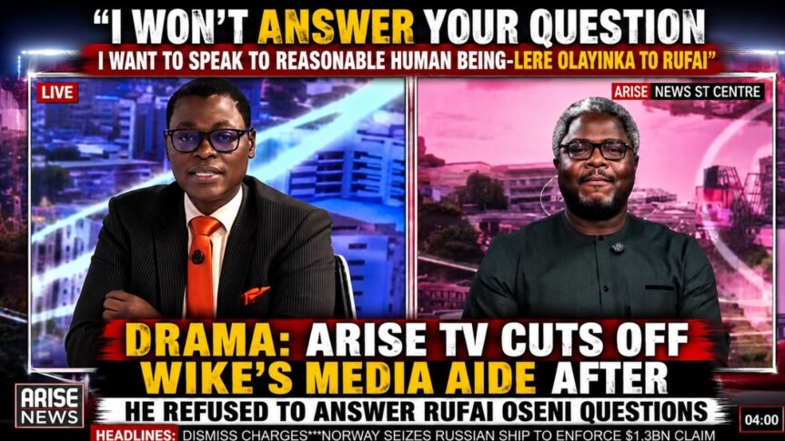 Arise TV Ended Live Broadcast Interview Prematurely